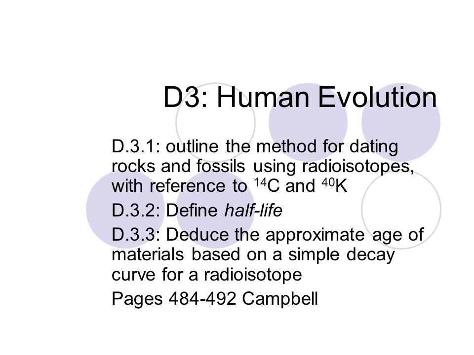 human evolution dating techniques